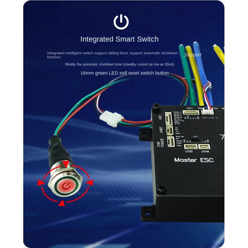 72V 45A Dual Controller - Flipsky Ft85bd Esc dengan Casing Aluminium