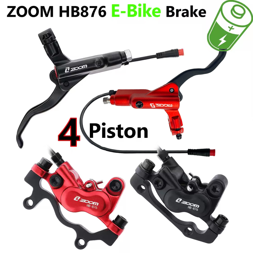 Set Rem Cakram Hidrolik 4-Pist - Zoom Hydraulic Brake 4 Piston E-Scooter ulasan dan harga